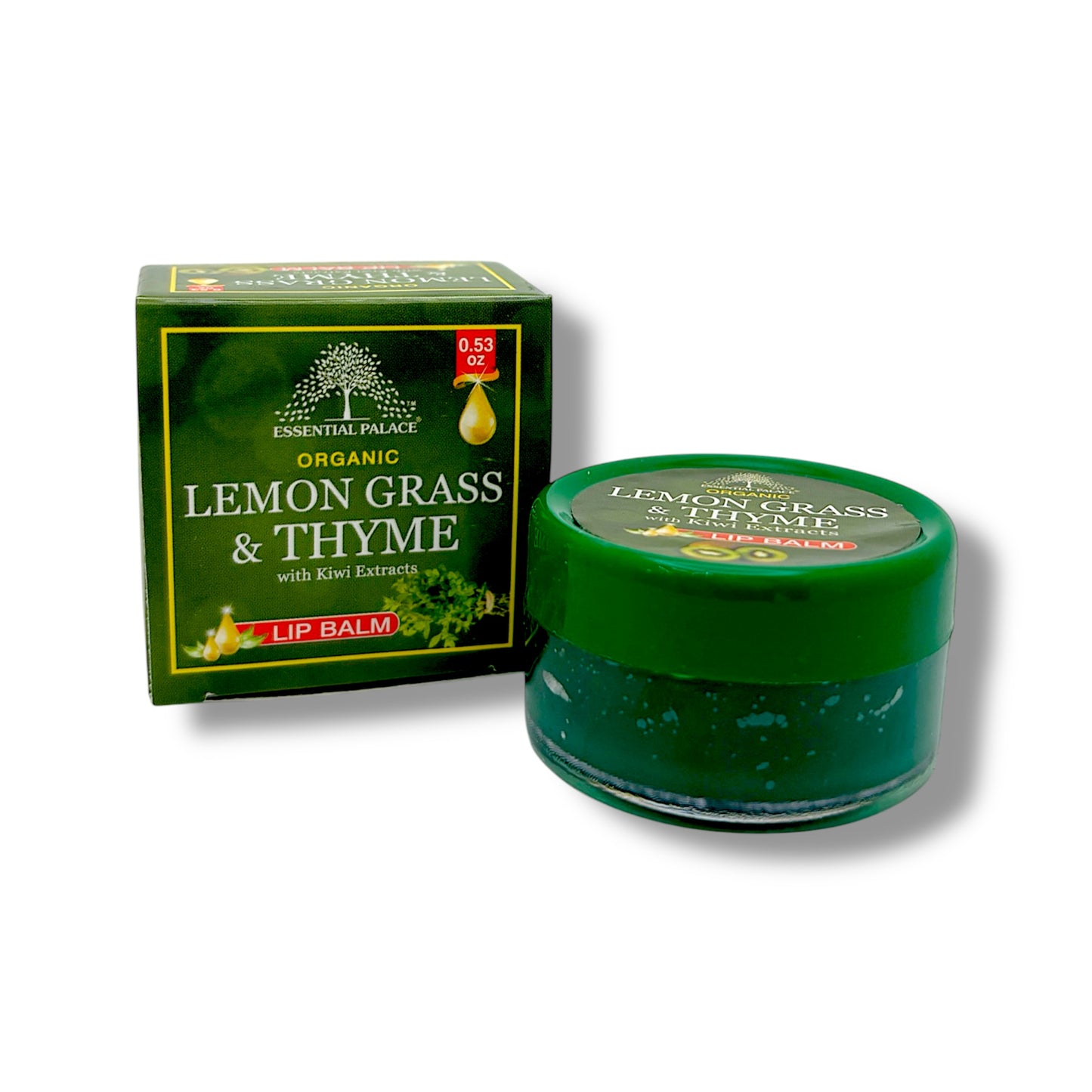 ORGANIC
LEMON GRASS
& THYME
with Kiwi Extracts LIP BALM