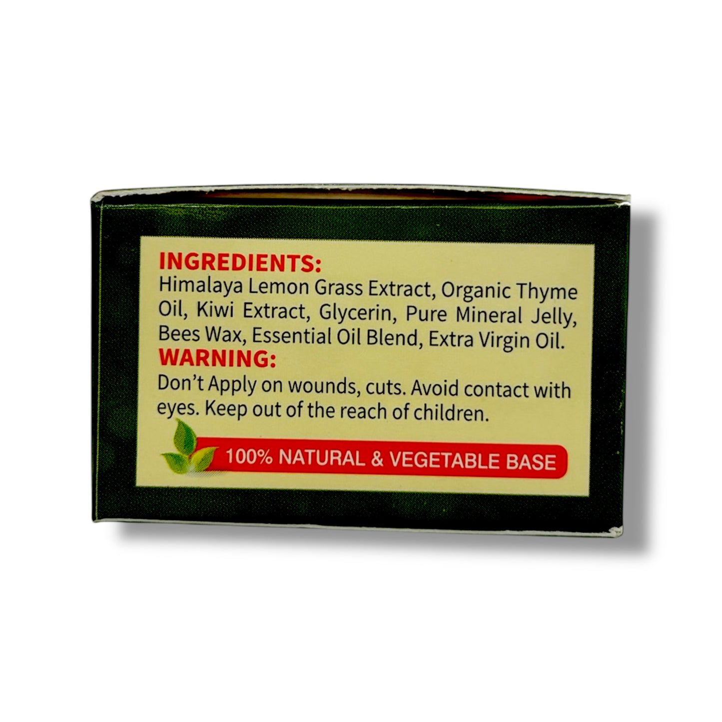 ORGANIC
LEMON GRASS
& THYME
with Kiwi Extracts LIP BALM