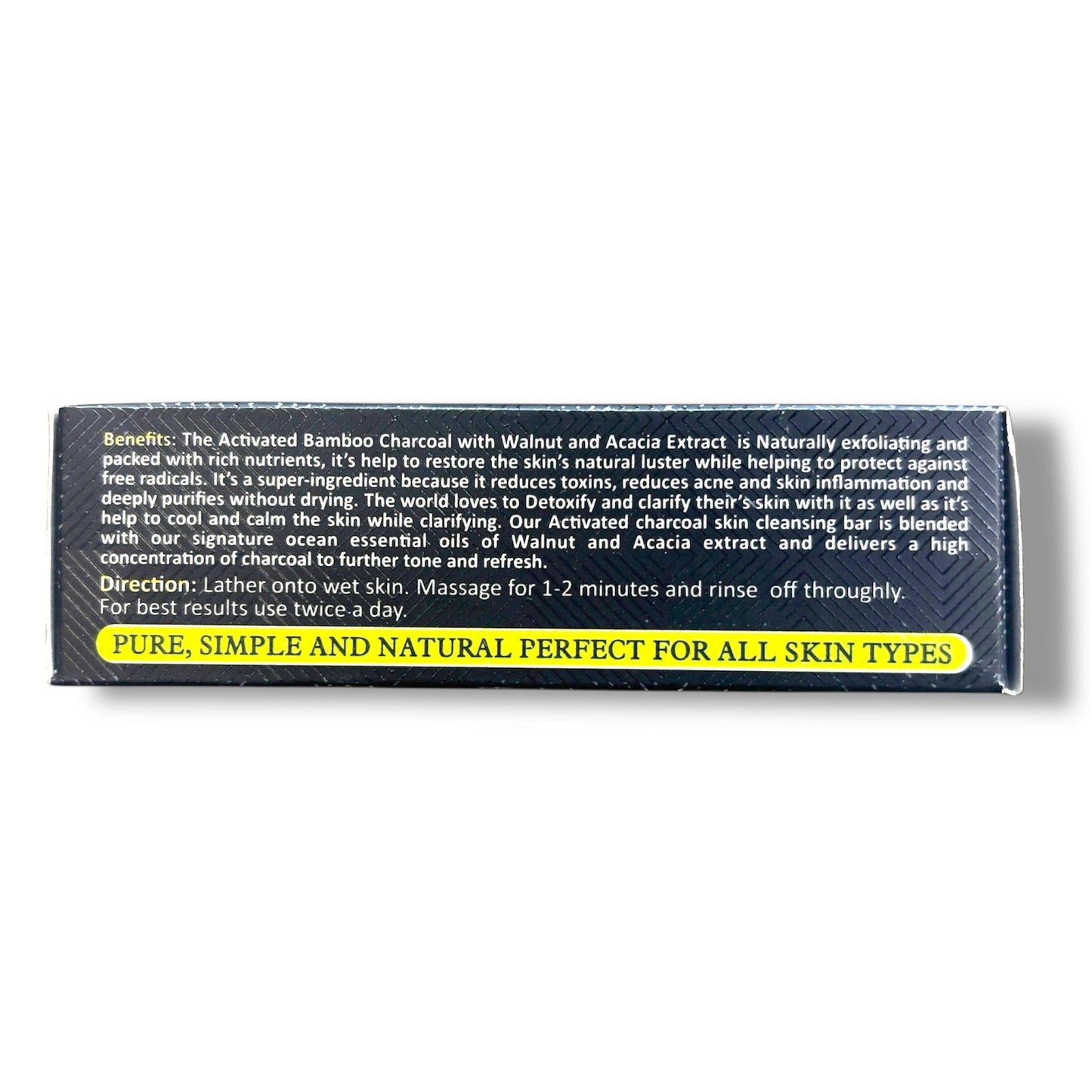 Activated Bamboo Charcoal Soap with Wallnut & Acacia Extracts - Pure Scents