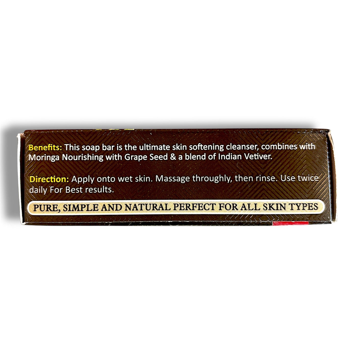 Moringa & Grape Seed Soap With Indian Vetiver & Magnolia Extracts - Pure Scents