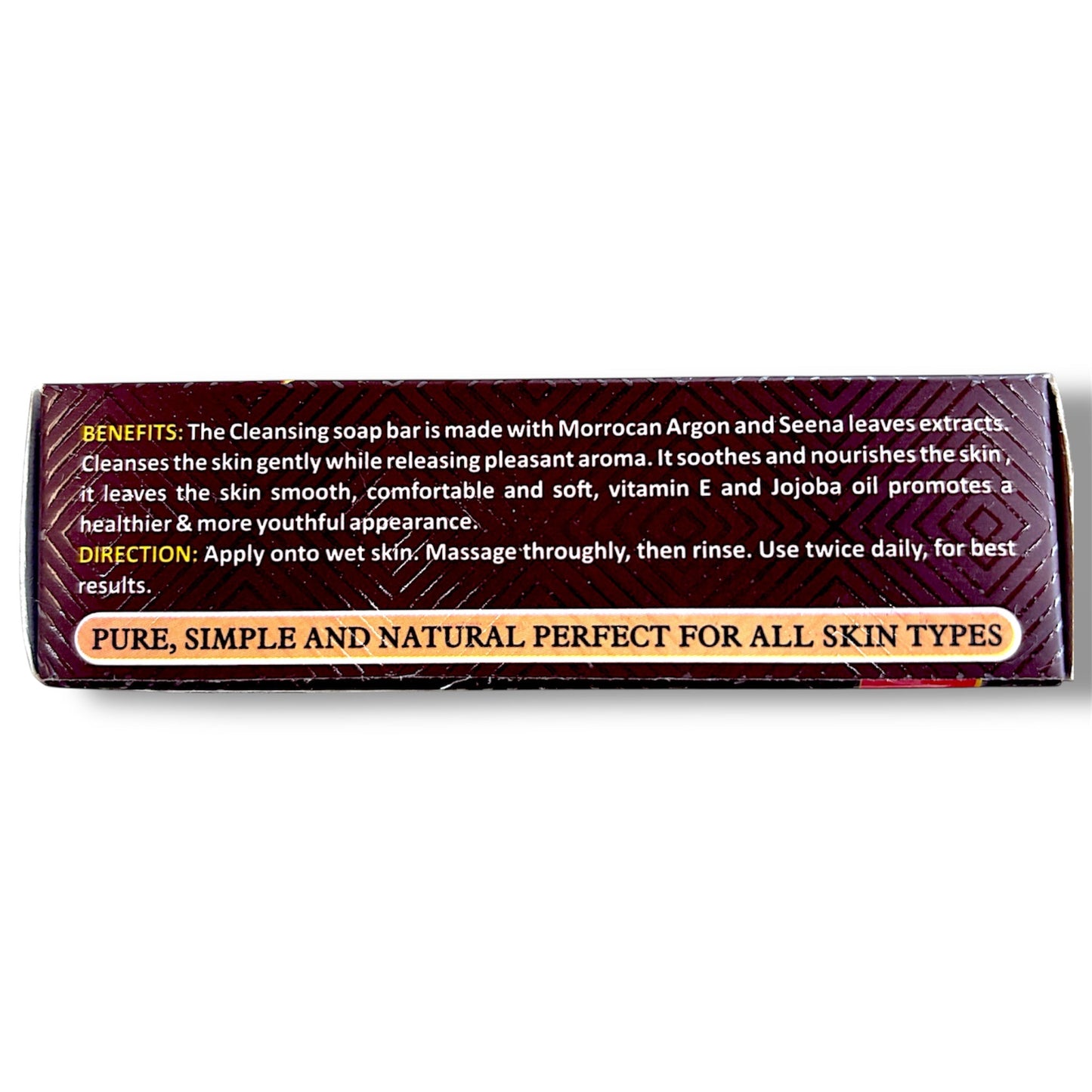 Morrocan Argan Oil & Seena Leaf Soap with Vitamin E Oil, & Jojoba Extracts - Pure Scents