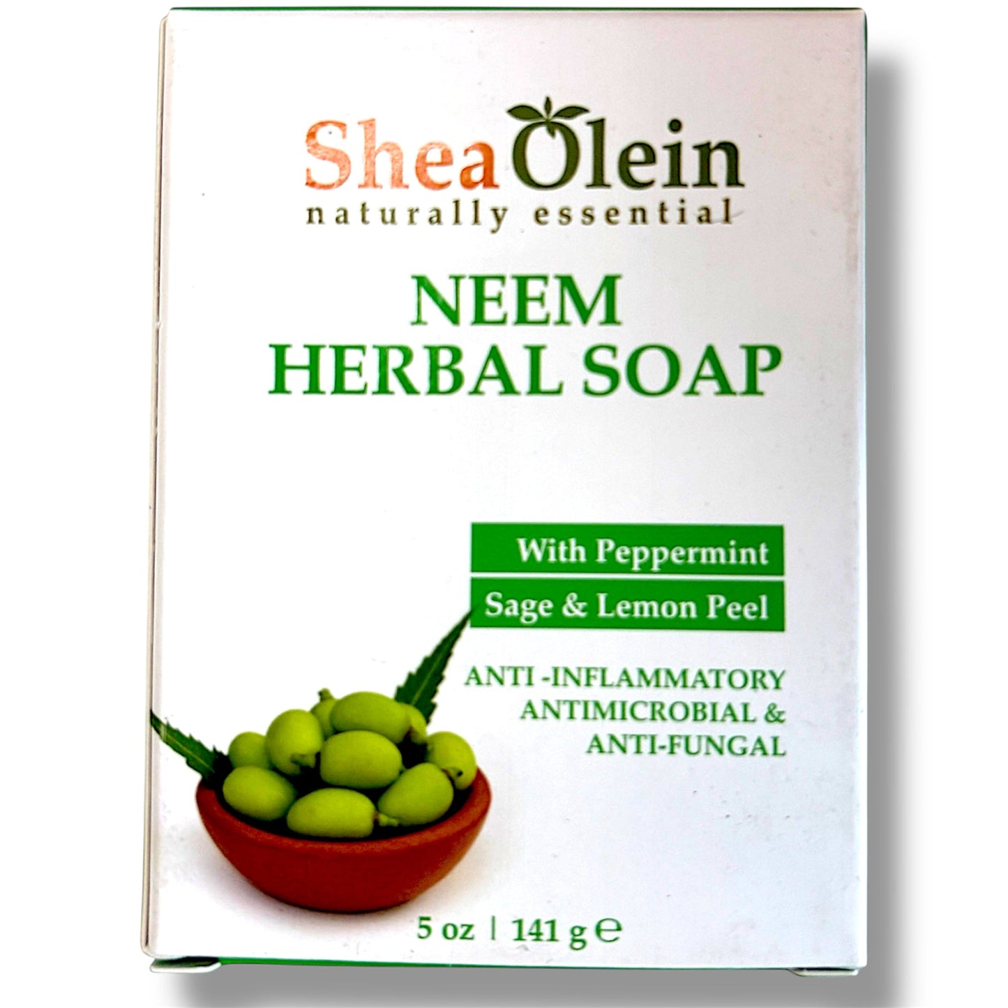 NEEM HERBAL SOAP With Peppermint Sage & Lemon Peel - Pure Scents