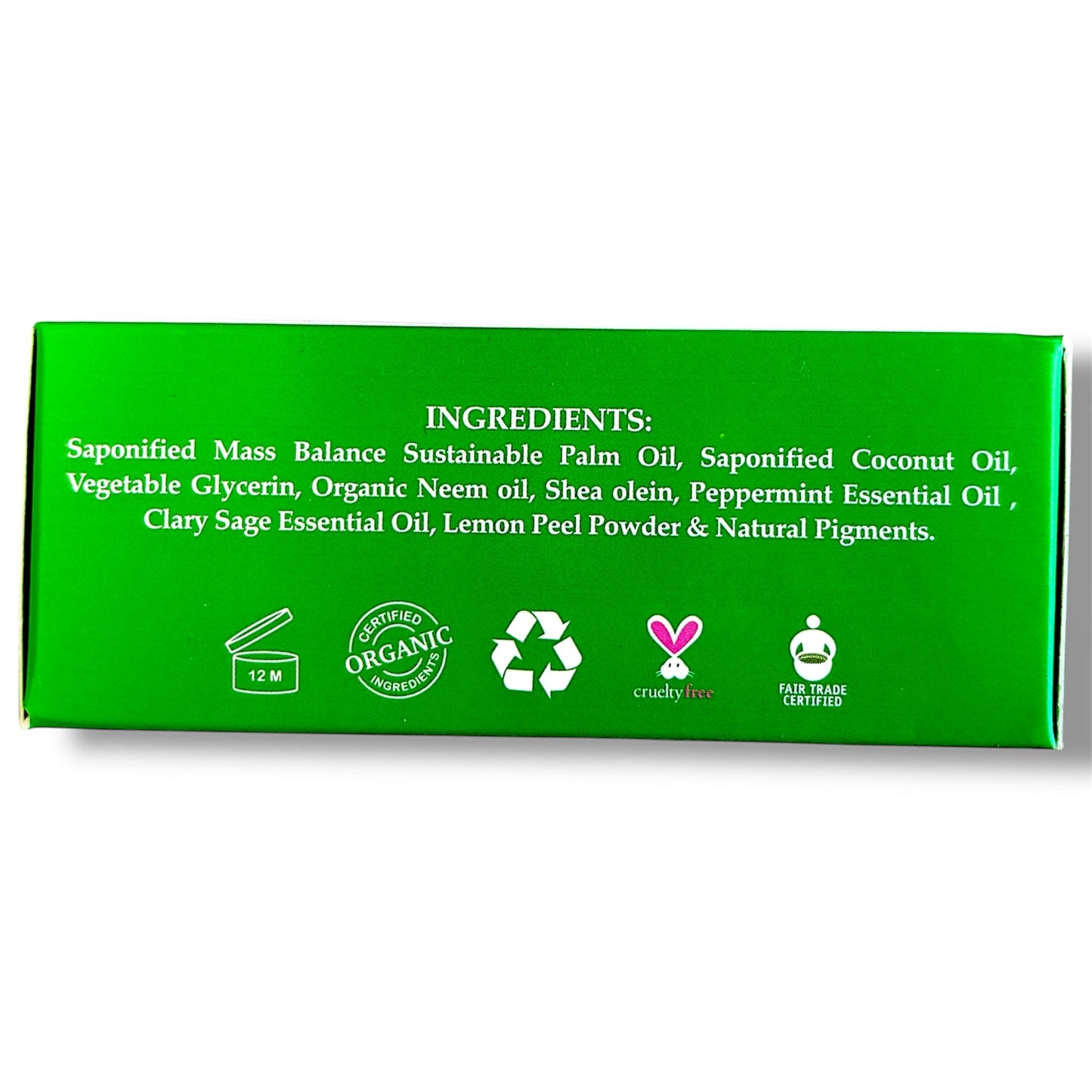 NEEM HERBAL SOAP With Peppermint Sage & Lemon Peel - Pure Scents