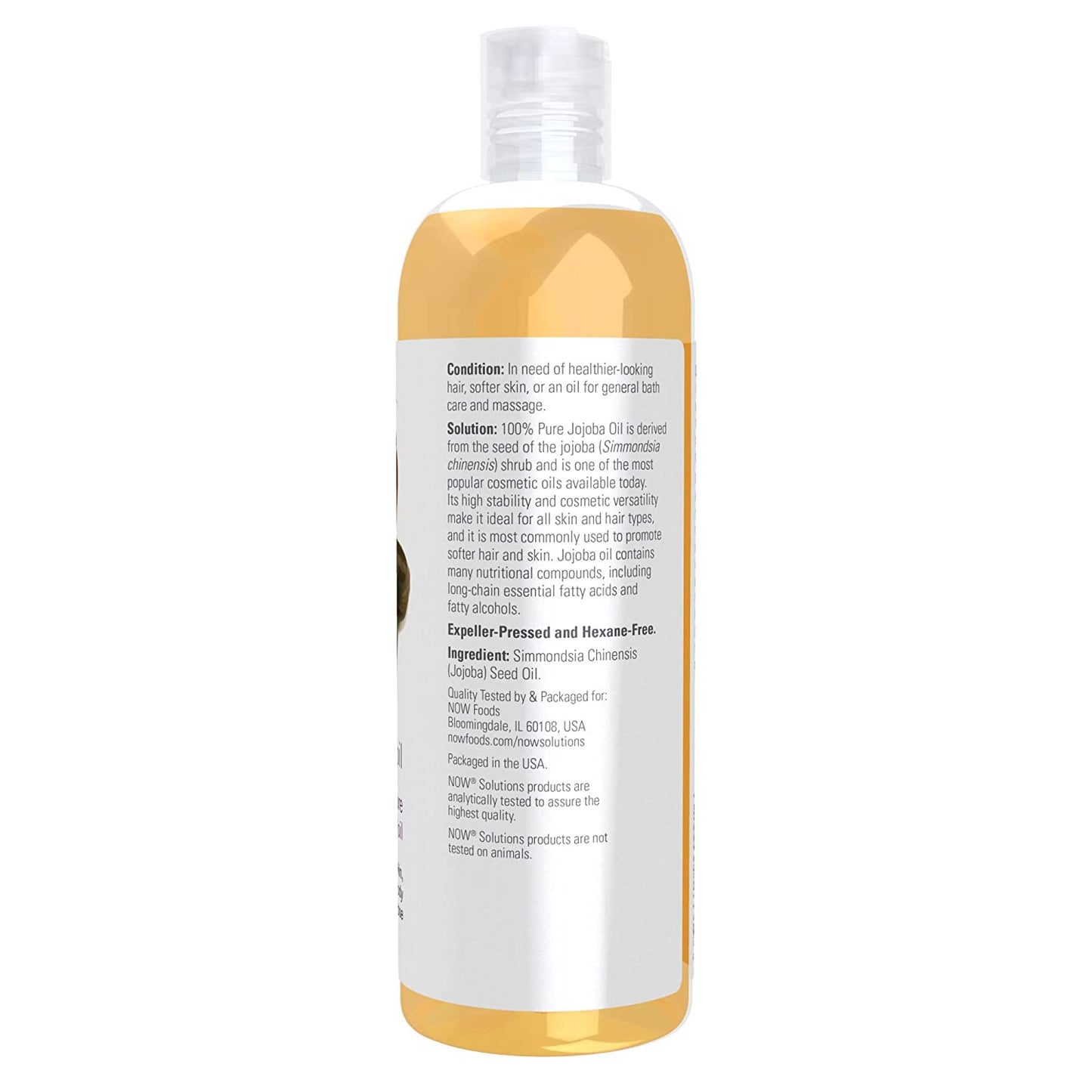 NOW Solutions, Jojoba Oil, 100% Pure Moisturizing, Multi - Purpose Oil for Face, Hair and Body, 16 - Ounce - Pure Scents