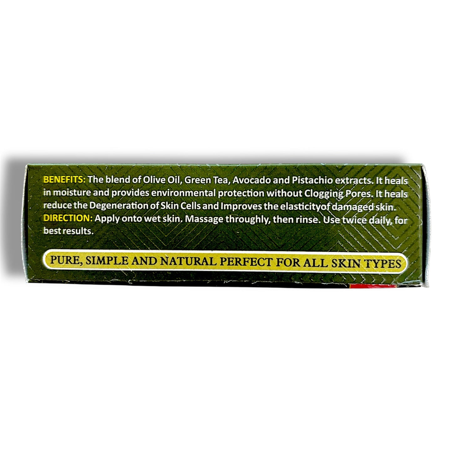 Olive Oil & Green Tea Soap with Pistachio & Avocado Extracts - Pure Scents