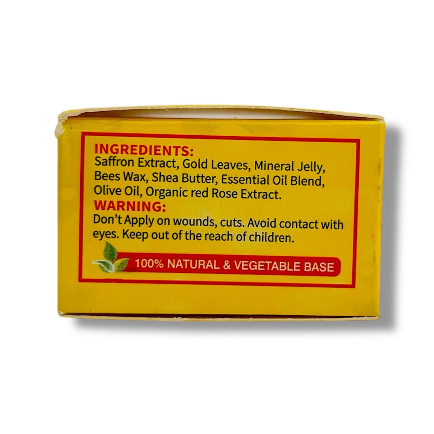 ORGANIC 24K GOLD & SAFFRON with Red Rose Extracts LIP BALM - Pure Scents
