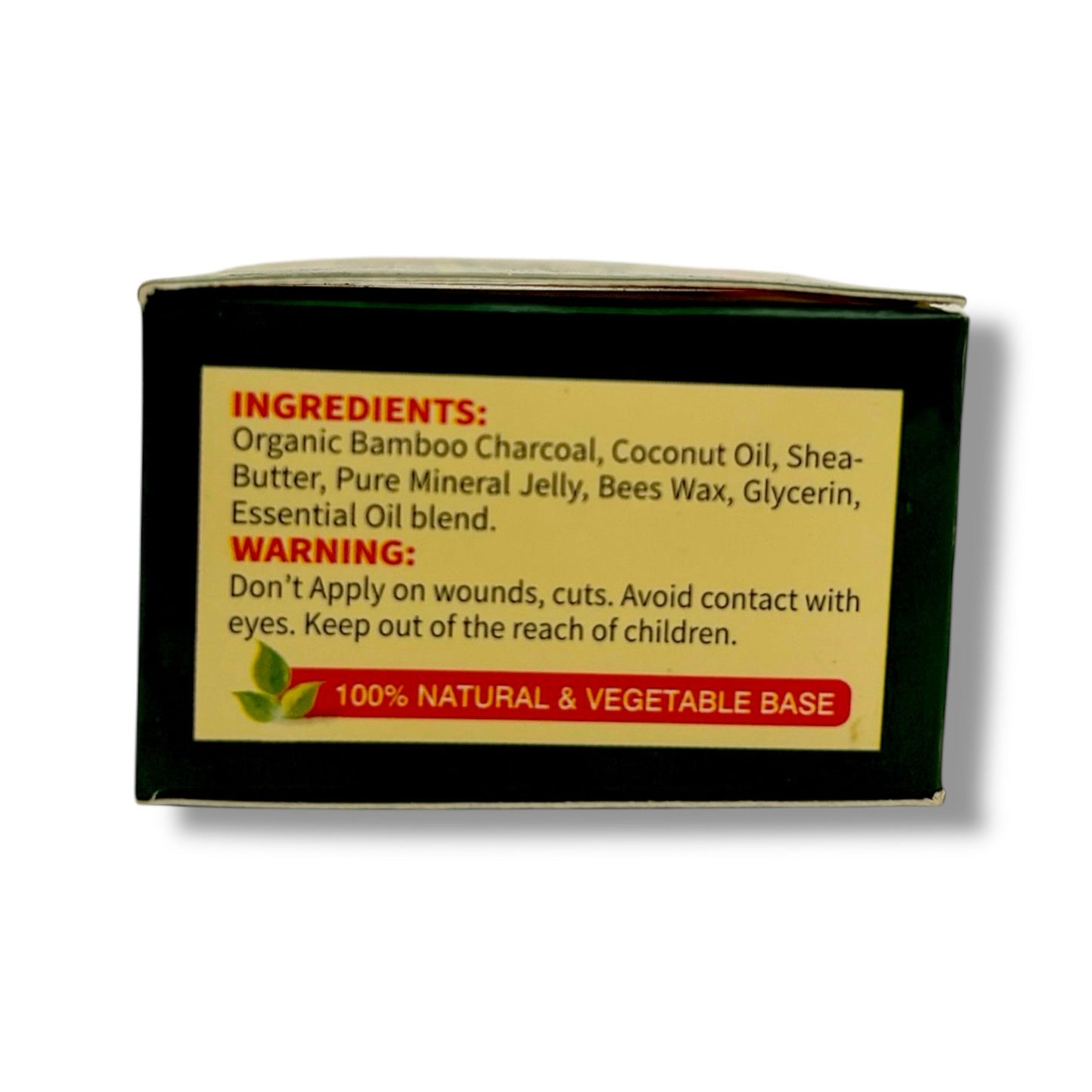 ORGANIC ACTIVATED CHARCOALS & BAMBOO with Coconut Extracts LIP BALM - Pure Scents