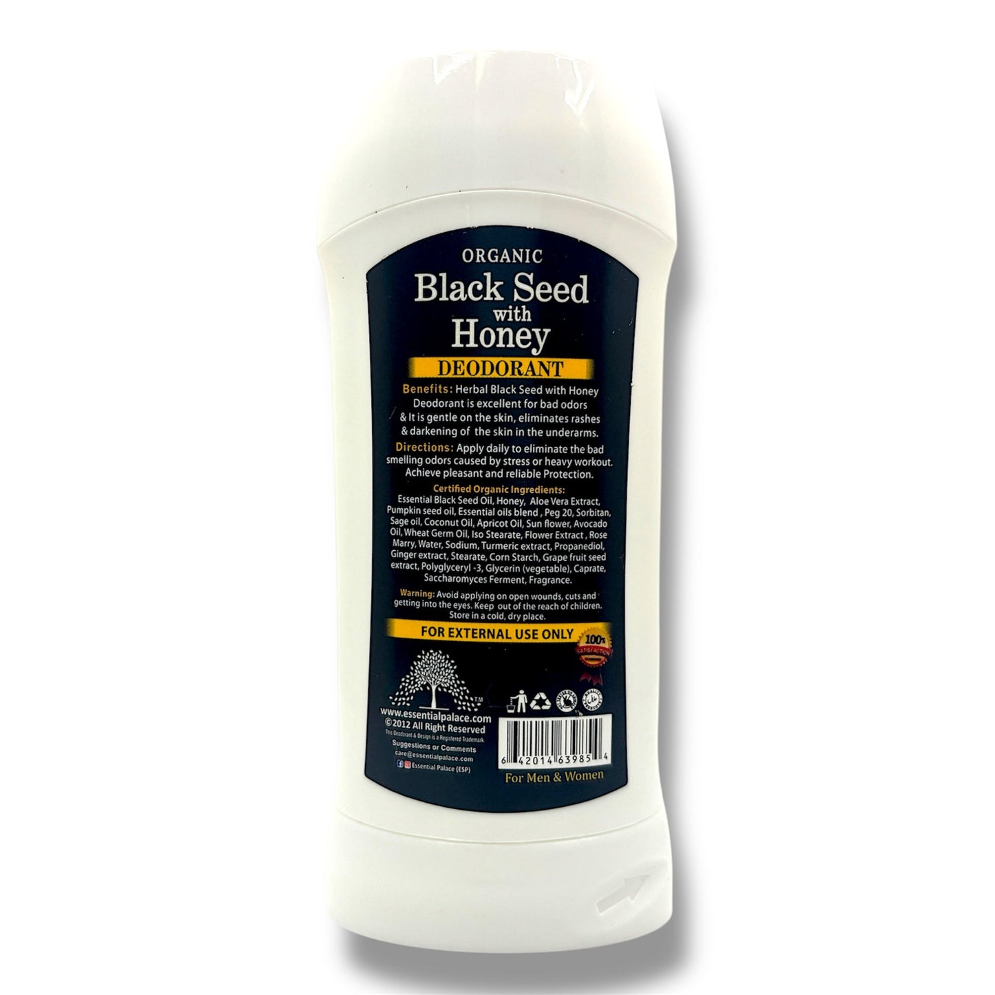 ORGANIC Black Seed with Honey DEODORANT - Pure Scents