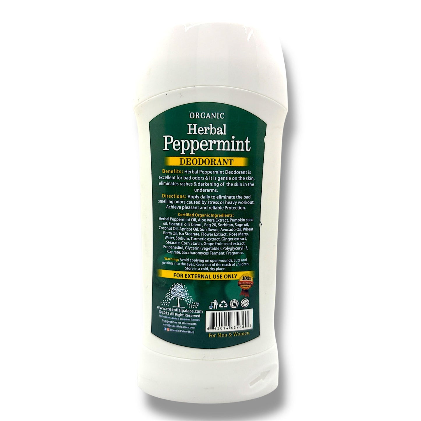 ORGANIC Herbal Peppermint DEODORANT - Pure Scents