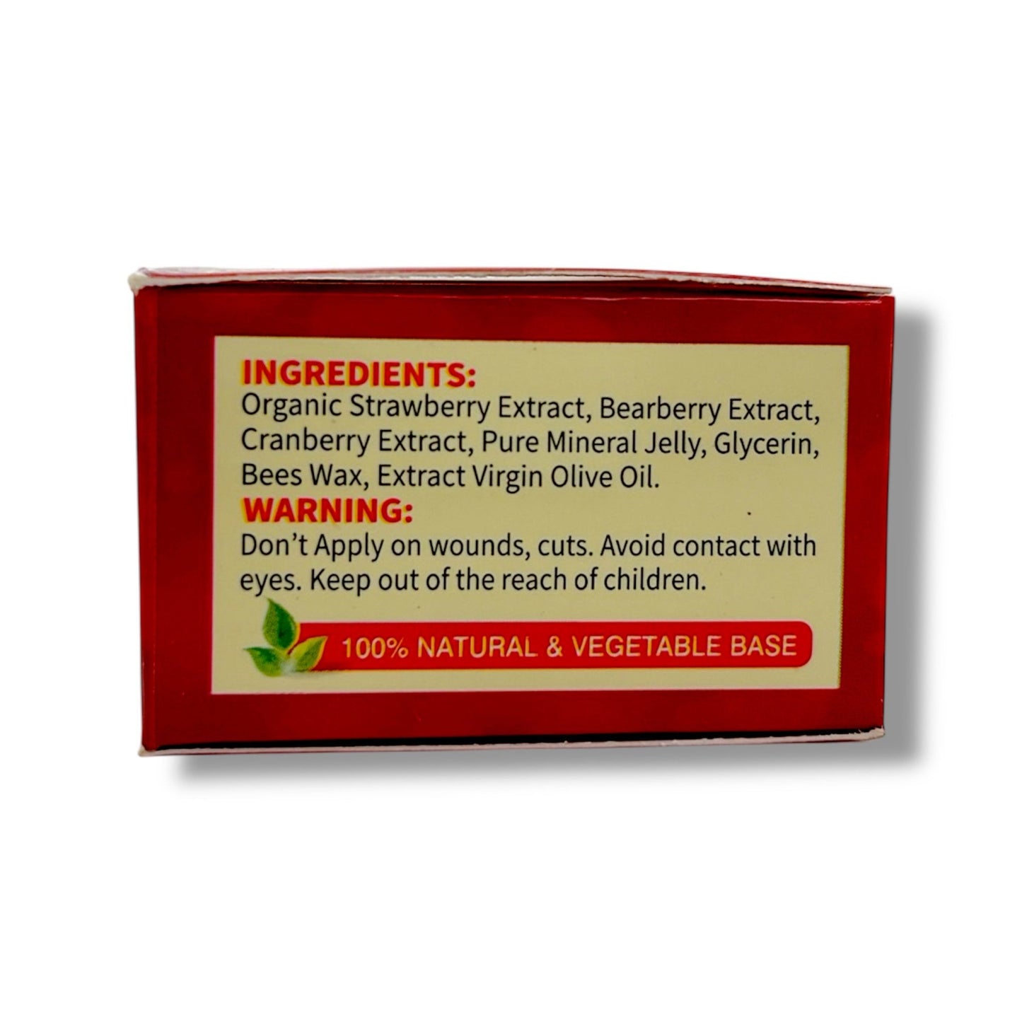ORGANIC LICK ME ALL OVER with Strawberry Extracts LIP BALM - Pure Scents