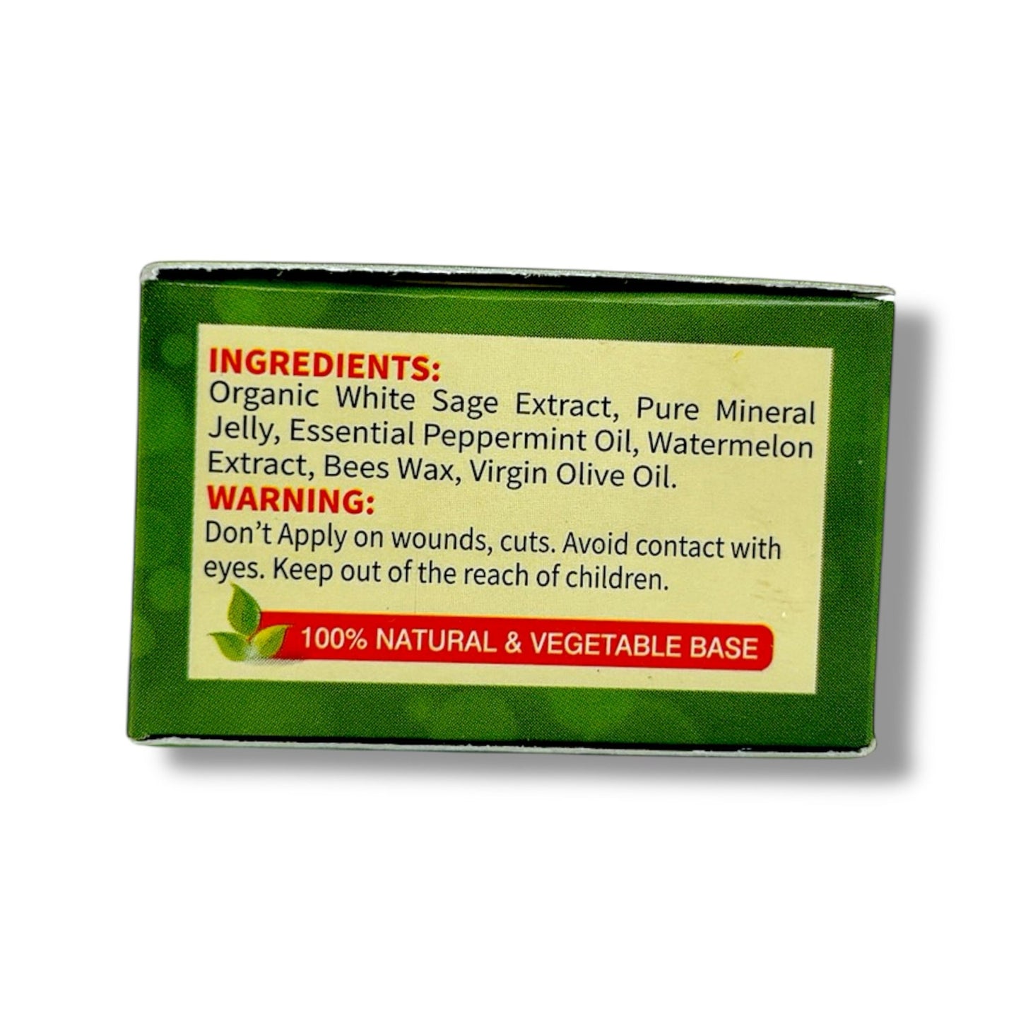 ORGANIC PEPPERMINT & WHITE SAGE with Watermelon Extracts LIP BALM - Pure Scents
