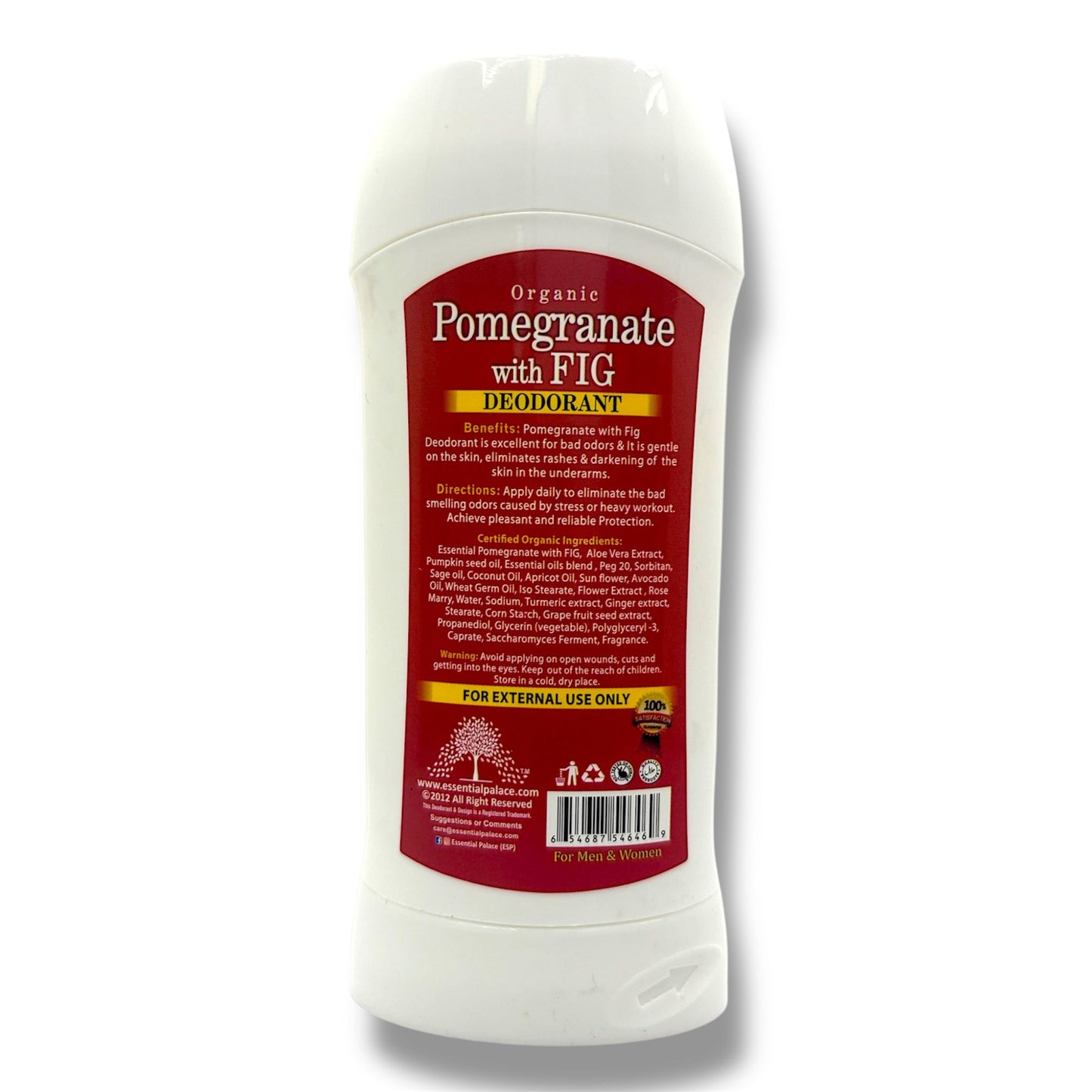 Organic Pomegranate with FIG DEODORANT - Pure Scents