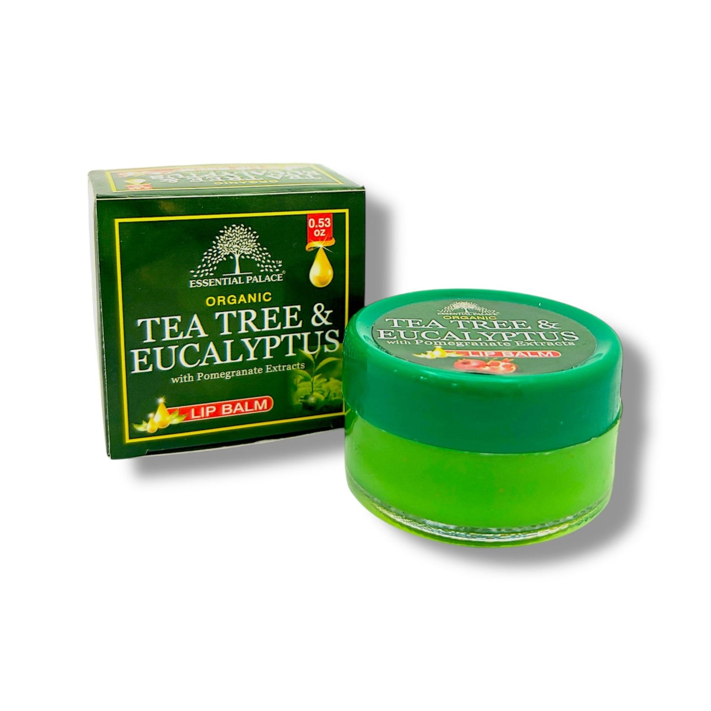 ORGANIC TEA TREE & EUCALYPTUS with Pomegranate Extracts LIP BALM - Pure Scents