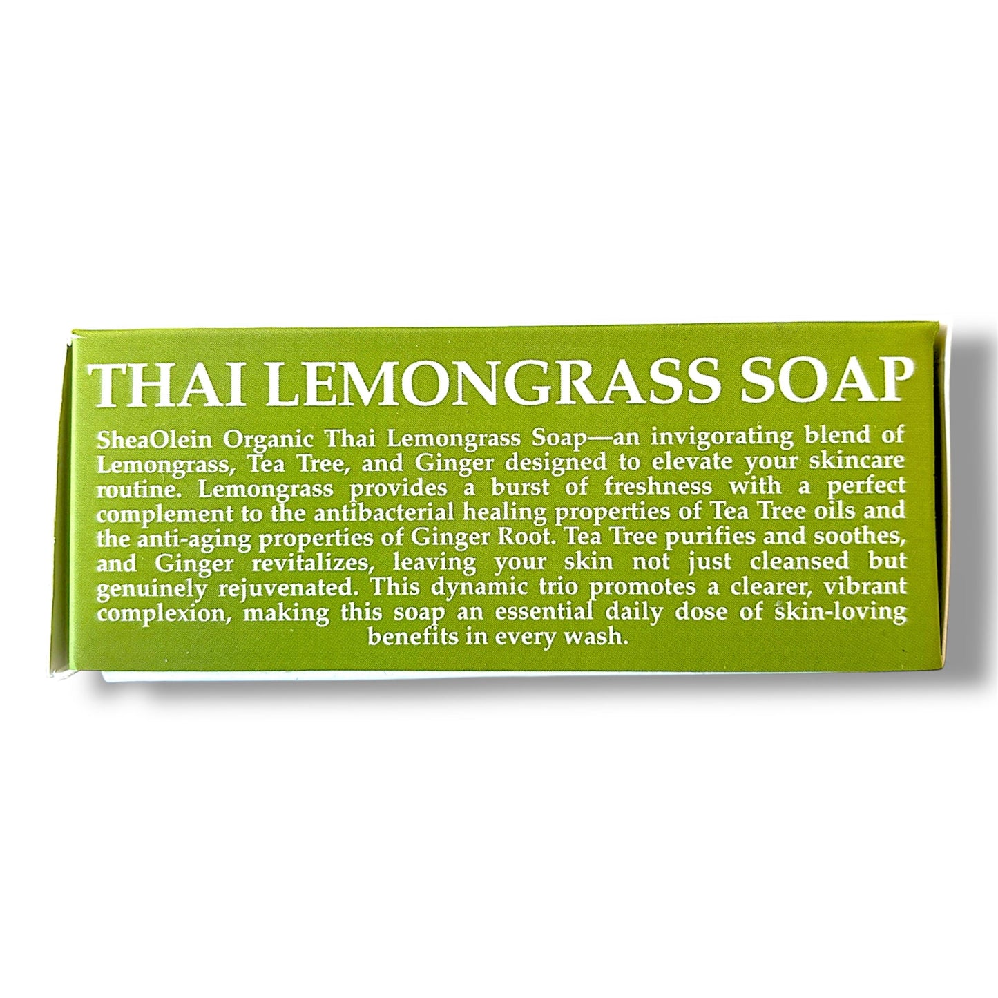 ORGANIC THAI LEMONGRASS SOAP With Tea Tree & Ginger Root - Pure Scents