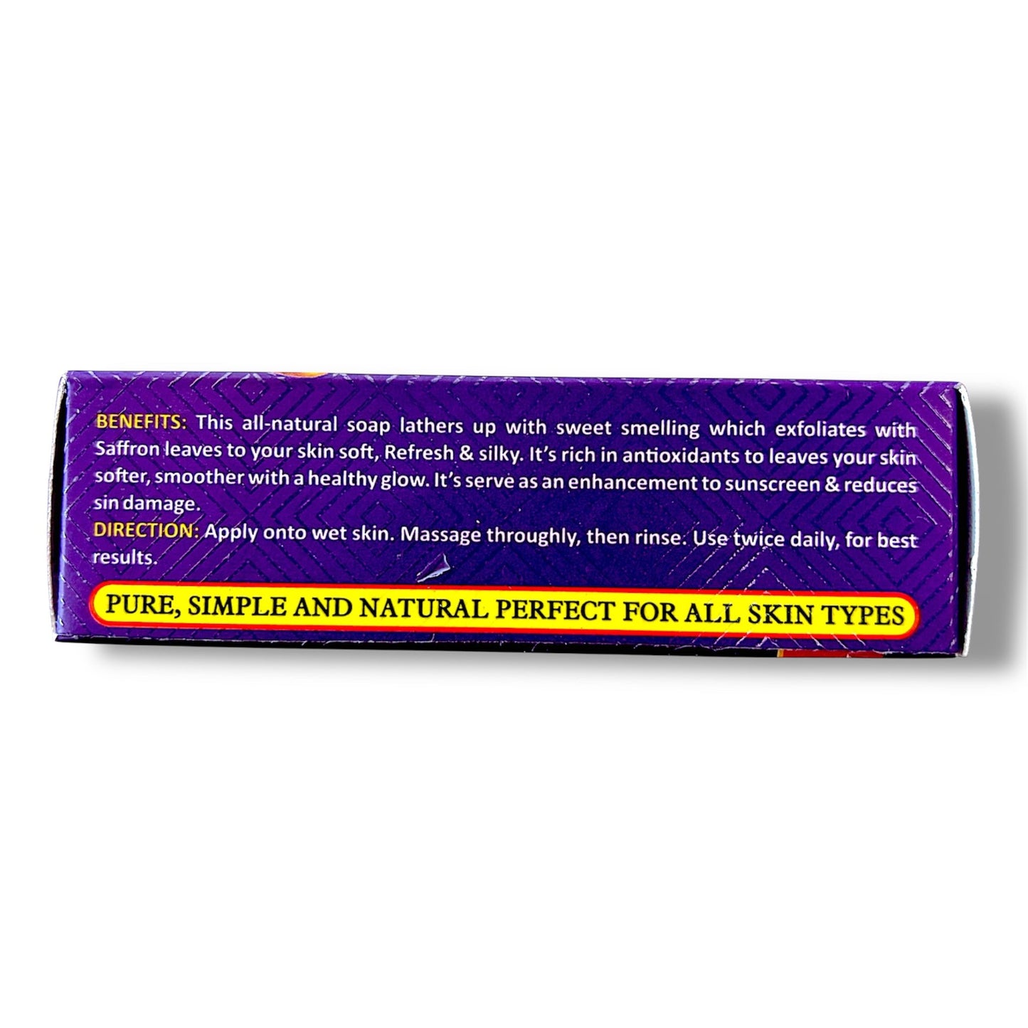 Red Sandalwood & Saffron Soap with Acacia Oil & Yarrow Extracts - Pure Scents