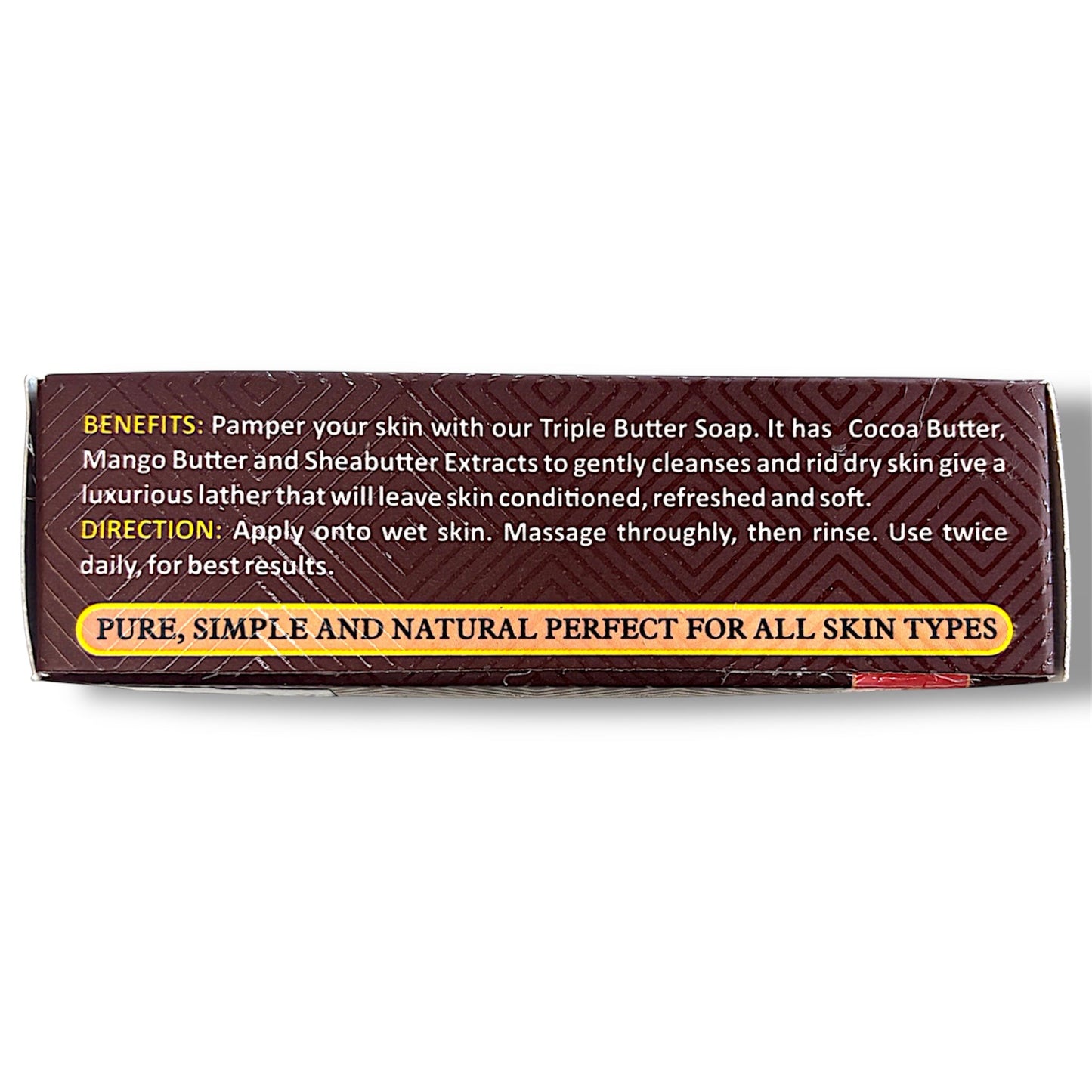 Triple Butter Soap with Cocoa Butter, Mango Bufter & Shea Butter - Pure Scents