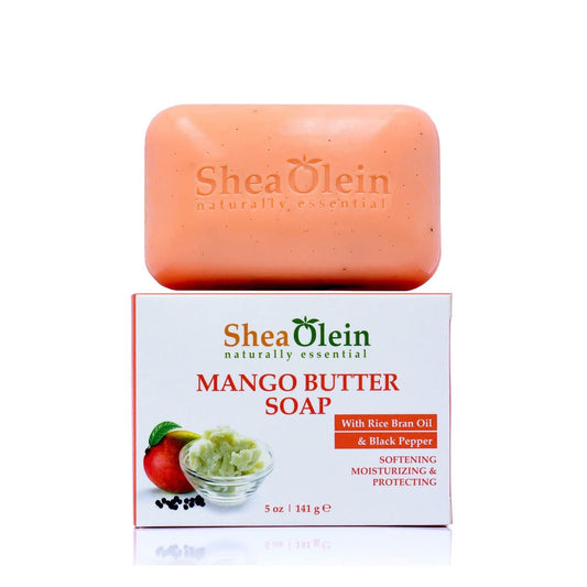 SheaOlein- Mango Butter Soap w/Rice bran Oil & Rosemary Extract by Shea Olien 5 oz Bar (1 Bar)