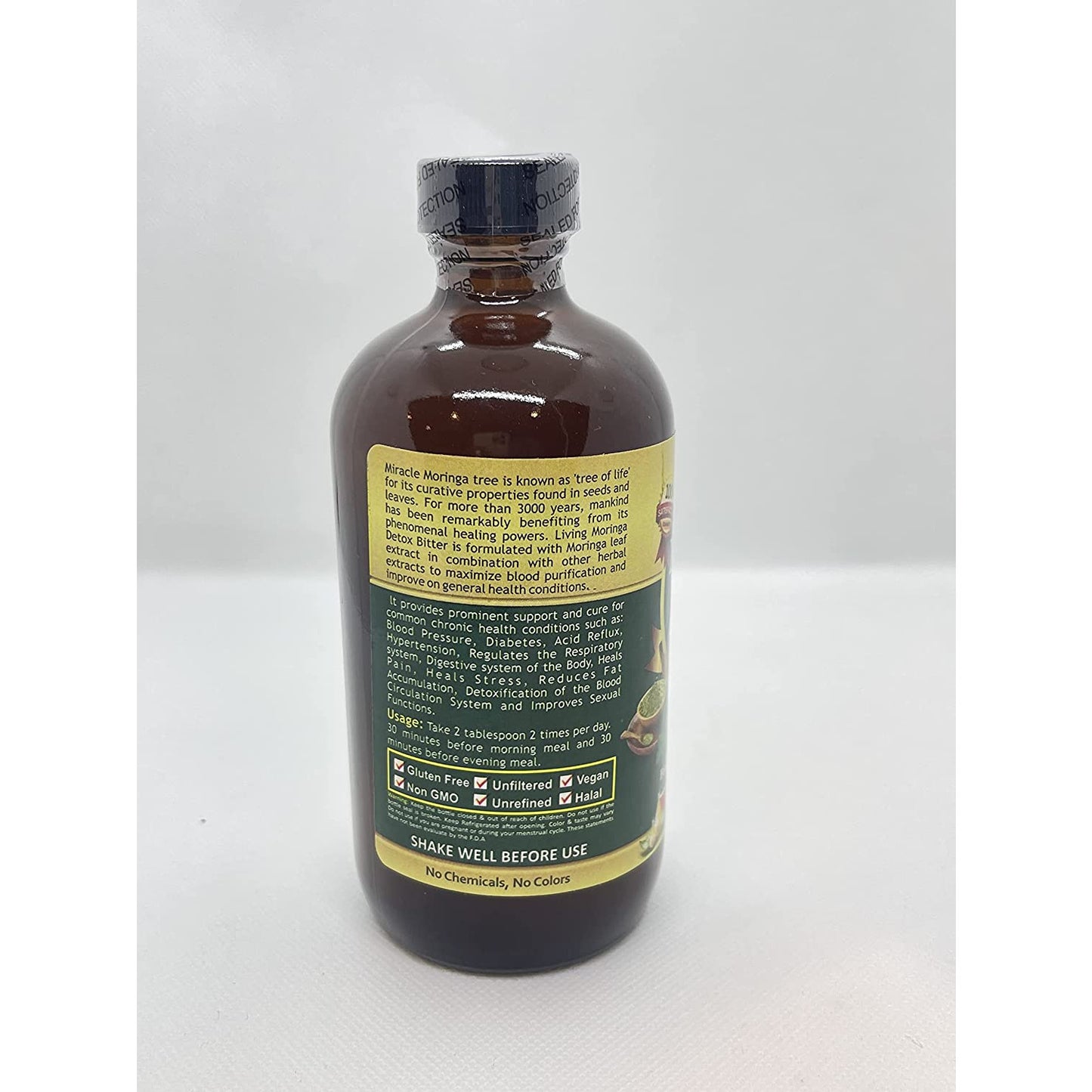 Essential Palace Moringa Detox Living Bitter 8Oz