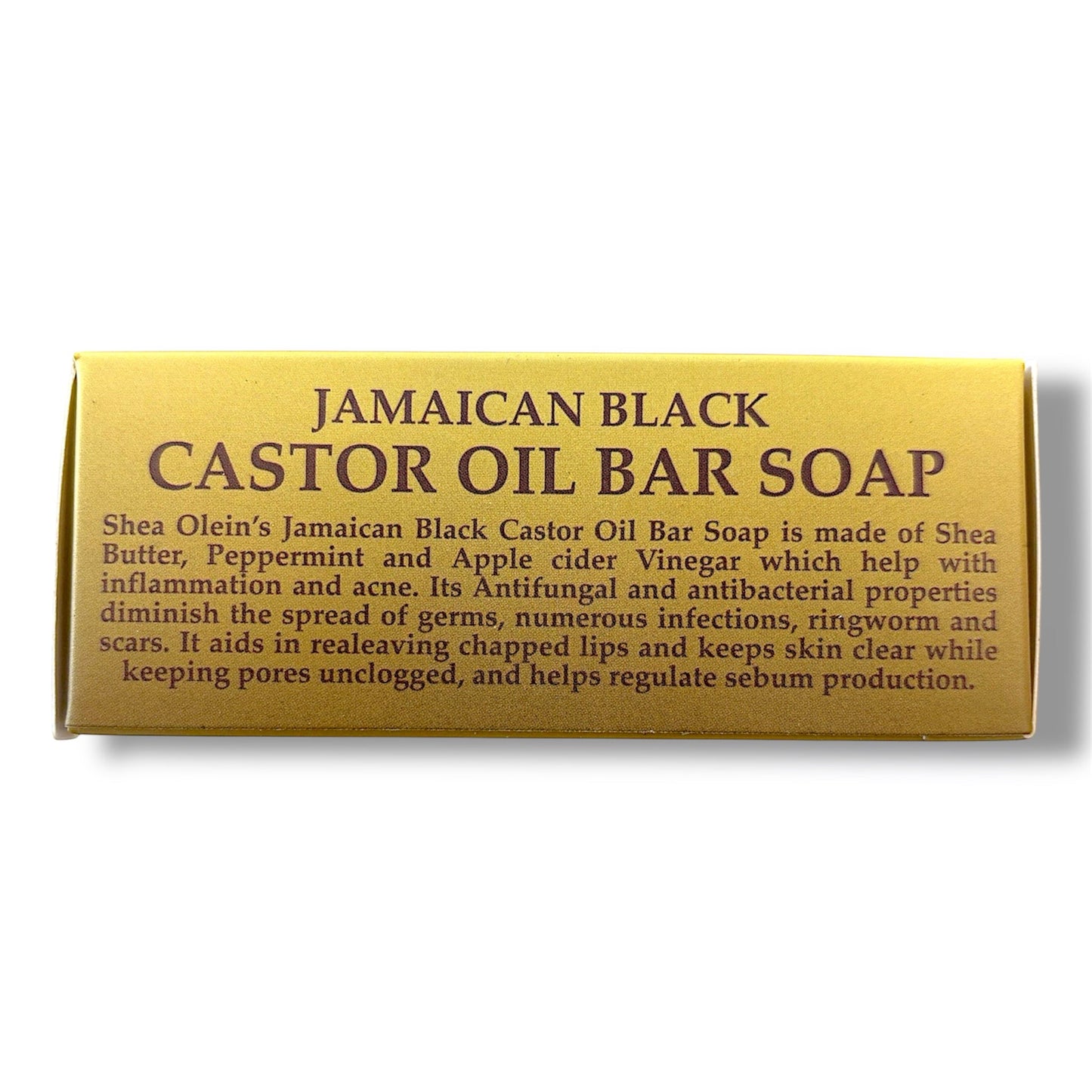 JAMAICAN BLACK CASTOR OIL SOAP With Shea Butter Peppermint & Apple Cider Vinegar - Pure Scents