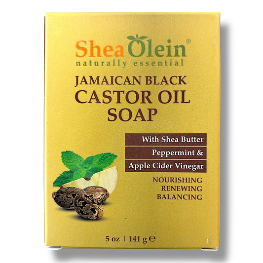 JAMAICAN BLACK CASTOR OIL SOAP With Shea Butter Peppermint & Apple Cider Vinegar - Pure Scents