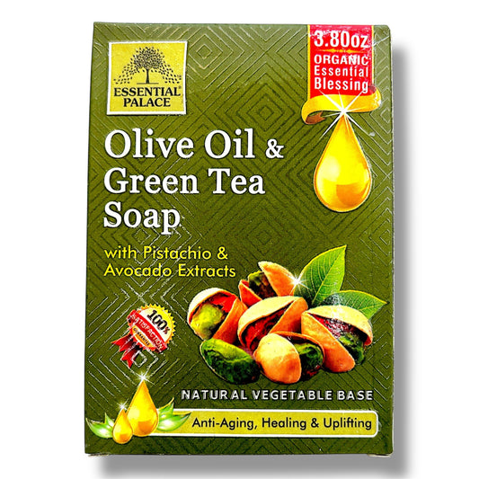 Olive Oil & Green Tea Soap with Pistachio & Avocado Extracts - Pure Scents