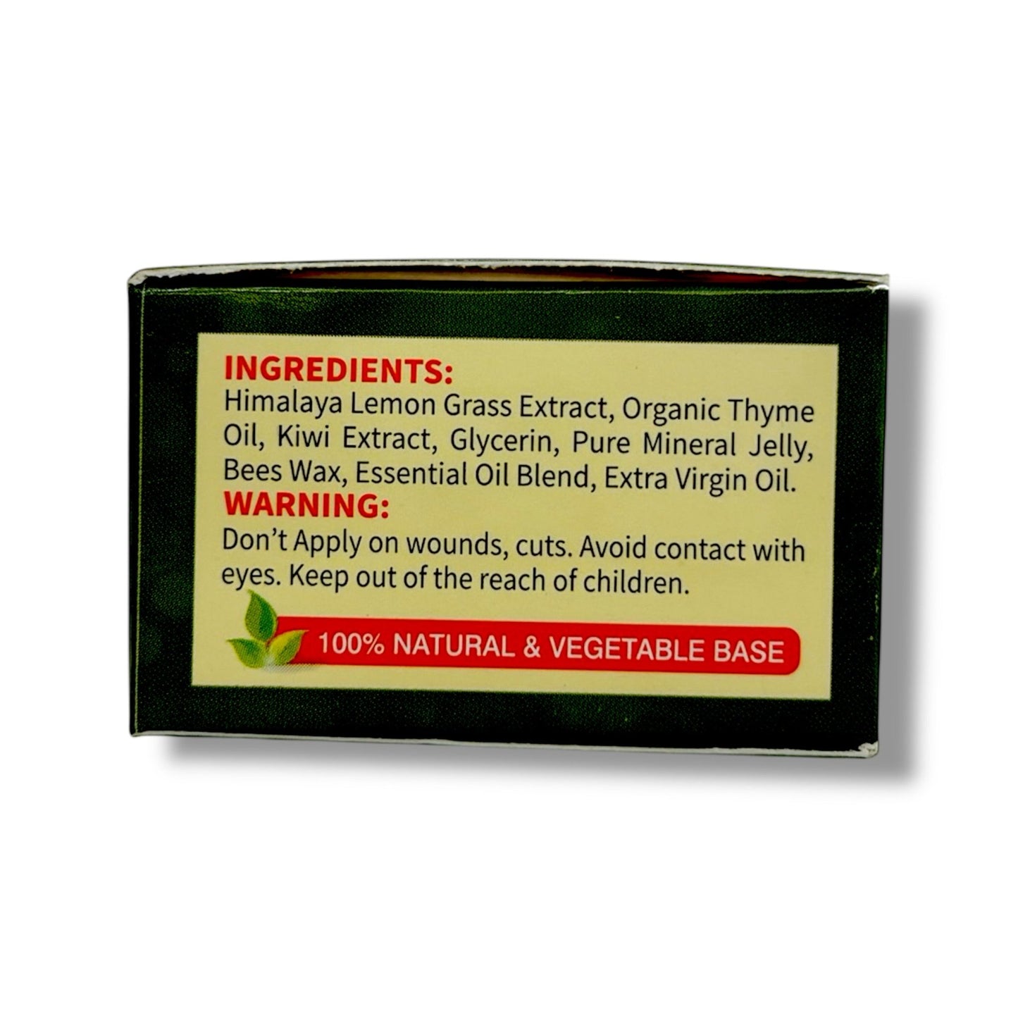 ORGANIC LEMON GRASS & THYME with Kiwi Extracts LIP BALM - Pure Scents
