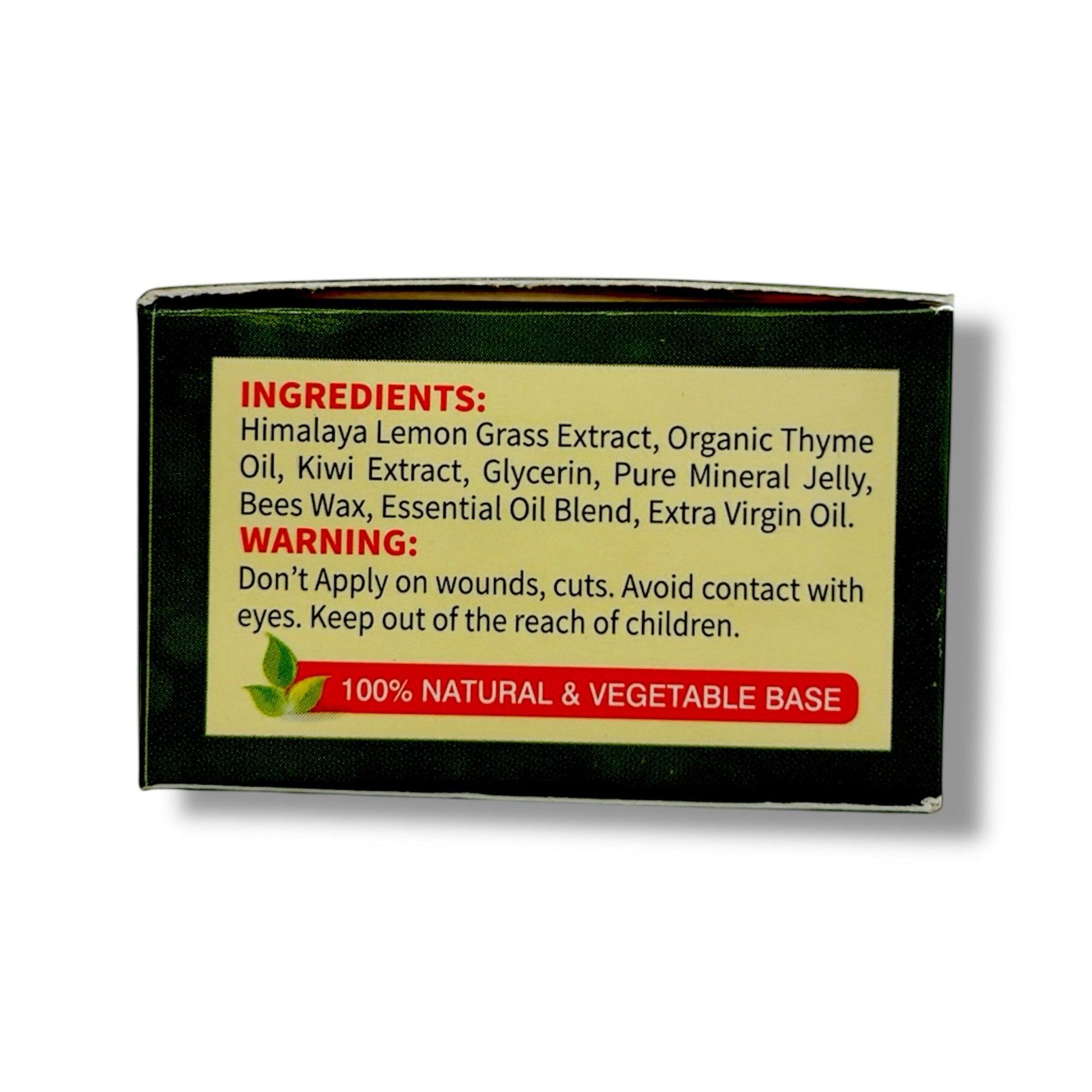 ORGANIC LEMON GRASS & THYME with Kiwi Extracts LIP BALM - Pure Scents