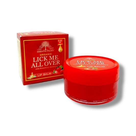 ORGANIC LICK ME ALL OVER with Strawberry Extracts LIP BALM - Pure Scents