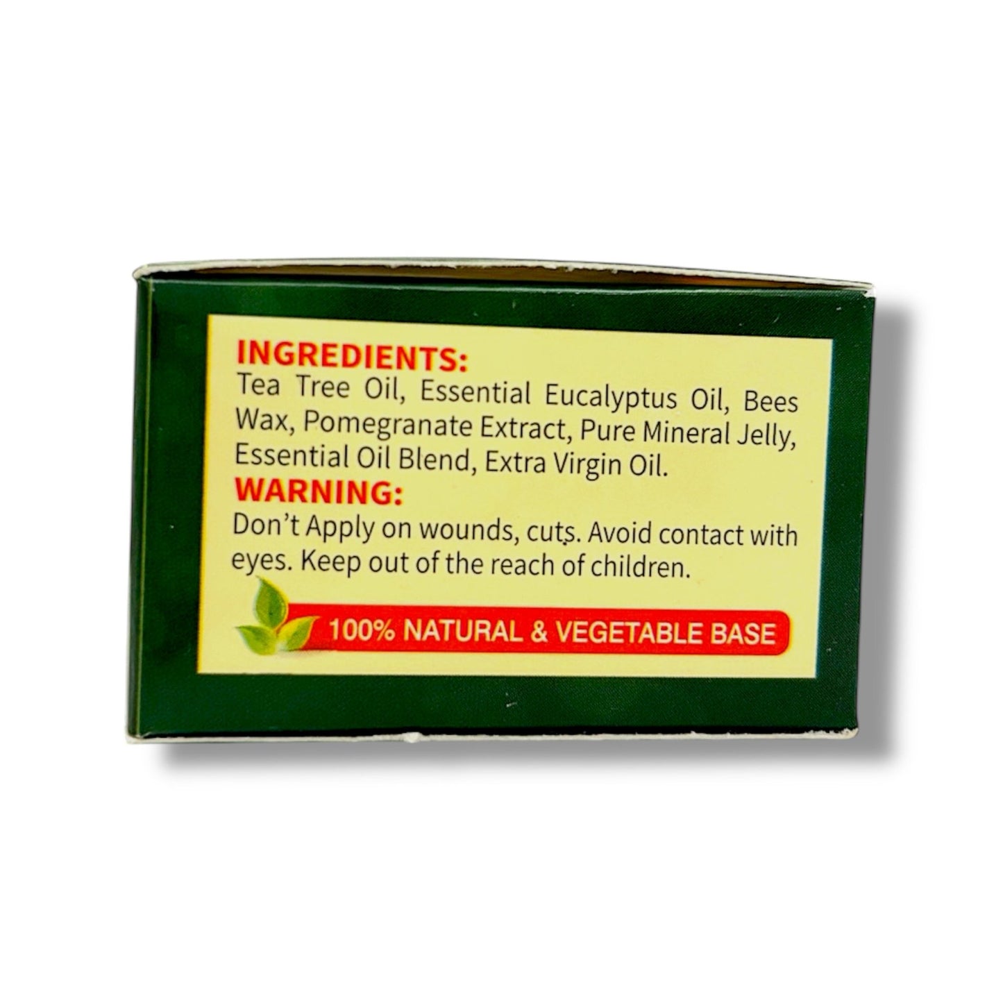 ORGANIC TEA TREE & EUCALYPTUS with Pomegranate Extracts LIP BALM - Pure Scents