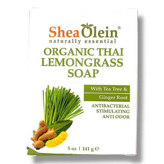 ORGANIC THAI LEMONGRASS SOAP With Tea Tree & Ginger Root - Pure Scents