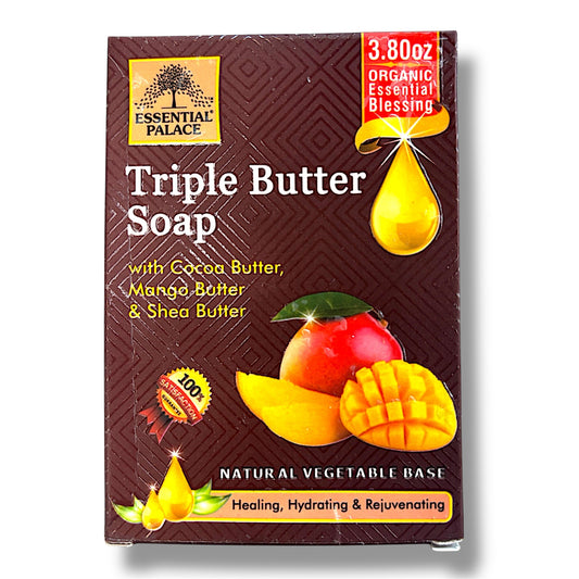 Triple Butter Soap with Cocoa Butter, Mango Bufter & Shea Butter - Pure Scents